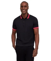FALKE Poloshirt Schwarz/Dunkelrot