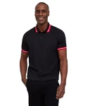 FALKE Poloshirt Schwarz/Dunkelrot