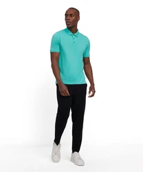 FALKE Poloshirt Türkis/Grün