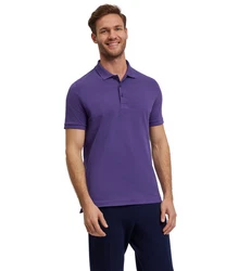 FALKE Poloshirt Dunkelblau/Lila