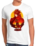 Vincent T-Shirt Style3 Final Fantasy 7 Rebirth Chocobo Remake Crimson