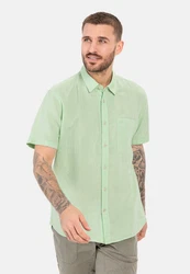 camel active Kurzarmhemd Shortsleeve Shirt Hellgrün/Türkis/Grün