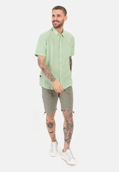 camel active Kurzarmhemd Shortsleeve Shirt Hellgrün/Türkis/Grün