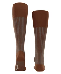 FALKE Kniestrümpfe Oxford Stripe Dunkelbraun/Beige/Khaki