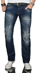 Alessandro Salvarini Regular-fit Jeans ASJulio Blau/Dunkelblau