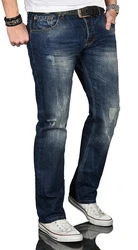 Alessandro Salvarini Regular-fit Jeans ASJulio Blau/Dunkelblau