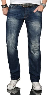 Alessandro Salvarini Regular-fit Jeans ASJulio Blau/Dunkelblau