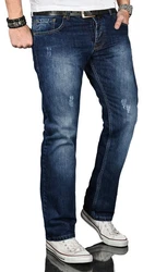 Alessandro Salvarini Regular-fit Jeans ASJulio Dunkelblau/Blau/Lila