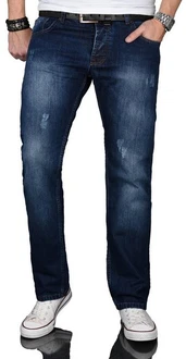 Alessandro Salvarini Regular-fit Jeans ASJulio Dunkelblau/Blau/Lila Alessandro Salvarini Regular-fit Jeans ASJulio Dunkelblau/Blau/Lila