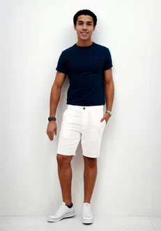 Indicode Shorts Indoros Creme/Weiß