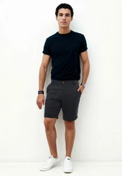 Indicode Shorts Indoros Dunkelgrau/Grau/Dunkelblau/Khaki