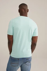 WE Fashion T-Shirt Hellgrün/Grün/Hellblau/Türkis