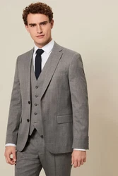 Next Baukastensakko Slim-Fit-Anzug-Sakko (1-tlg) Grau