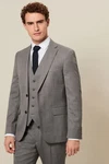 Next Baukastensakko Slim-Fit-Anzug-Sakko (1-tlg) Grau