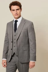 Next Baukastensakko Slim-Fit-Anzug-Sakko (1-tlg) Grau