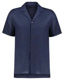 Langarmhemd Herren Leinenhemd BIJAN Regular FIt Kurzarm (1-tlg)