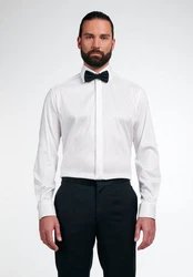 Eterna Langarm Business Hemd Weiß/Creme/Grau