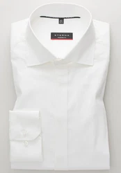 Eterna Langarm Business Hemd Weiß/Creme/Grau