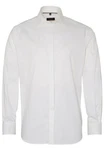 Eterna Langarm Business Hemd Weiß/Creme/Grau