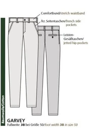Club of Comfort Chinohose Garvey Dunkelgrau/Hellgrau/Grau/Dunkelblau/Khaki
