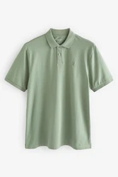 Next Bandeau-Bikini-Top Piqu-Poloshirt Hellgrün/Grün/Dunkelgrün