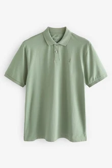 Next Bandeau-Bikini-Top Piqu-Poloshirt Hellgrün/Grün/Dunkelgrün