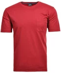 RAGMAN T-Shirt Rundhals Rot/Dunkelrot