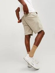 Jack & Jones Stoffhose JPSTBOWIE JJSHORTS SOLID SN Khaki/Beige