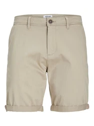 Jack & Jones Stoffhose JPSTBOWIE JJSHORTS SOLID SN Khaki/Beige