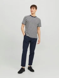 Jack & Jones Chinohose JPSTMarco Fury Dunkelblau/Hellblau/Blau