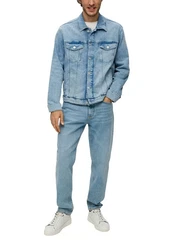s.Oliver Sweatshirt mit Logoprägung Hellblau/Blau