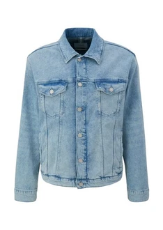 s.Oliver Sweatshirt mit Logoprägung Hellblau/Blau