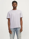 Jack & Jones T-Shirt JORVESTERBRO Lila/Grau/Rosa