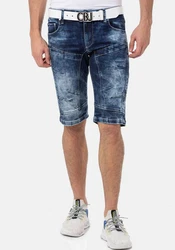 Cipo & Baxx Jeansshorts Blau/Lila/Dunkelblau