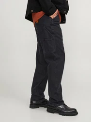 Jack & Jones Loose-fit Jeans JJIEddie JJCarpenter black denim