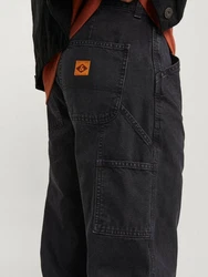 Jack & Jones Loose-fit Jeans JJIEddie JJCarpenter black denim
