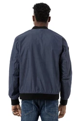 RedBridge Bomberjacke Stehkragen Blau/Dunkelblau/Grau