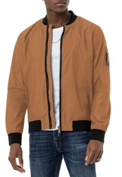 RedBridge Bomberjacke Stehkragen Braun/Beige/Orange