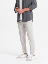 OMBRE Chinohose Grau/Hellgrau/Khaki