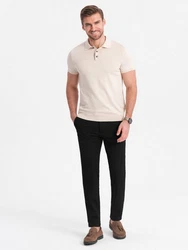 OMBRE Chinohose SLIM FIT Schwarz/Dunkelblau