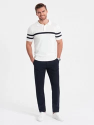 OMBRE Chinohose SLIM FIT Dunkelblau