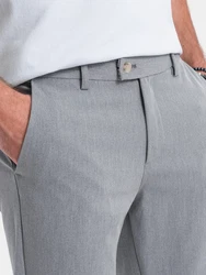 OMBRE Chinohose SLIM FIT Grau/Hellgrau