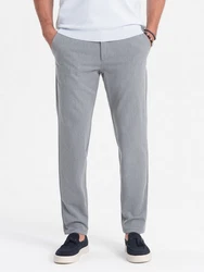 OMBRE Chinohose SLIM FIT Grau/Hellgrau