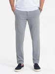 OMBRE Chinohose SLIM FIT Grau/Hellgrau