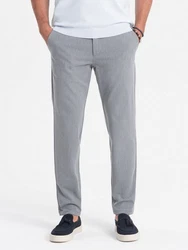 OMBRE Chinohose SLIM FIT Grau/Hellgrau