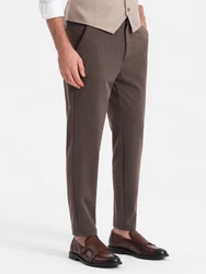 OMBRE Chinohose SLIM FIT Khaki/Grau/Braun/Beige