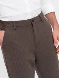 OMBRE Chinohose SLIM FIT Khaki/Grau/Braun/Beige