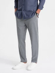 OMBRE Chinohose SLIM FIT Hellgrau/Grau