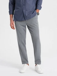 OMBRE Chinohose SLIM FIT Hellgrau/Grau