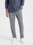 OMBRE Chinohose SLIM FIT Hellgrau/Grau
